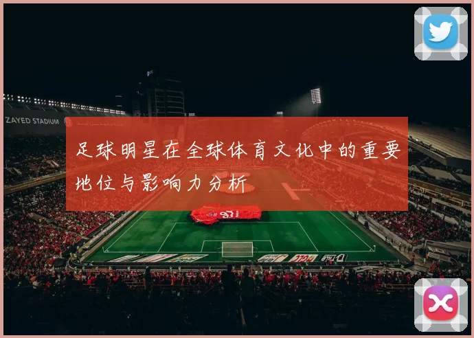 足球明星在全球体育文化中的重要地位与影响力分析
