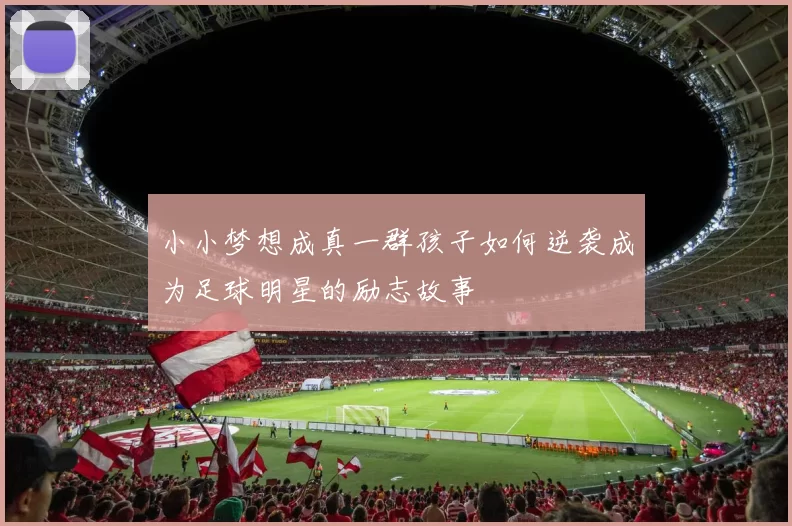 小小梦想成真一群孩子如何逆袭成为足球明星的励志故事
